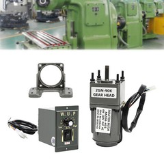 High Torque 110V 15RPM 90K Low Speed AC Gear Reducer Motor Reversible + Governor