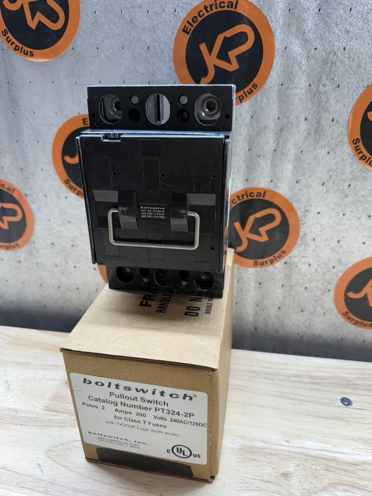 Boltswitch Pull Out Fusible Switch PT324-2P 240v 200 Amp 2 Pole Class T Fuse New
