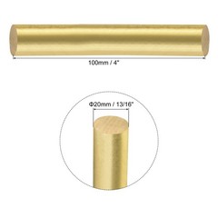 Brass Rods 13/16″ x 4″ Brass Solid Round Stock Lathe Bar
