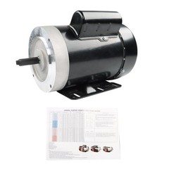 0.5 HP Electric Motor 56C Frame 1725 RPM 1 Phase TEFC 60Hz General Purpose
