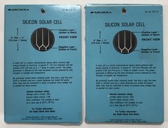 NOS RadioShack Archer Solar Cell 276-127 Capacitor 272-601+Resistor 271-601 Kits