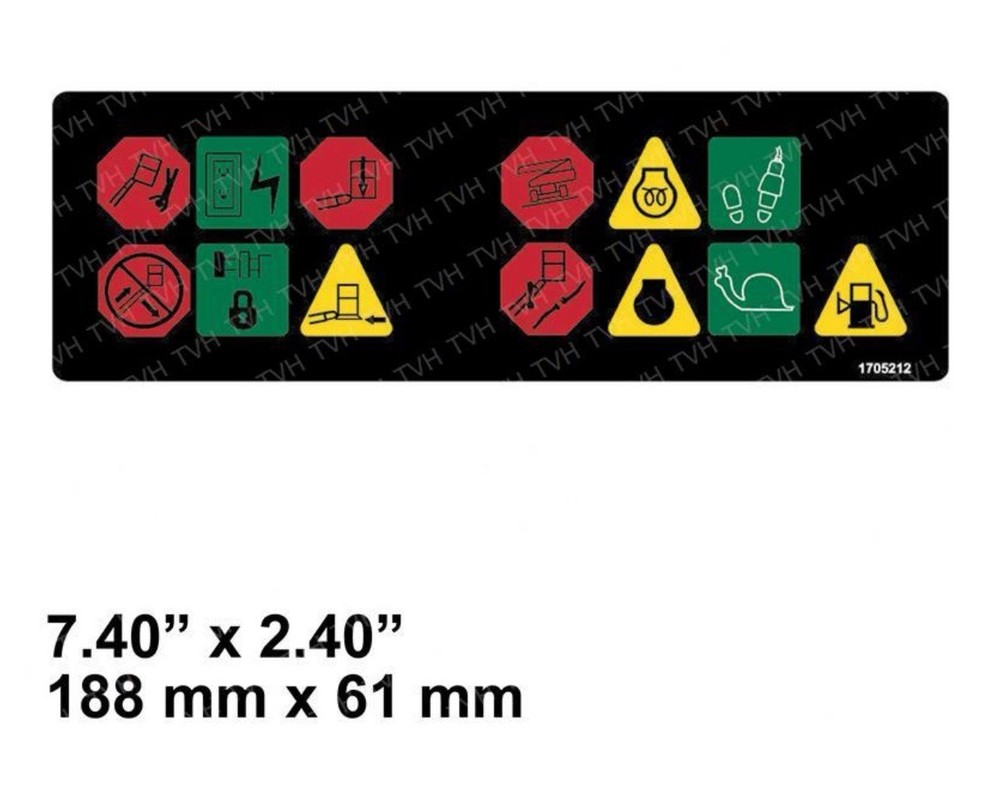 JLG 1705212, DECAL DISPLAY, CONTROL BOX (7.4″ x 2.4″) 450AJ, 510AJ