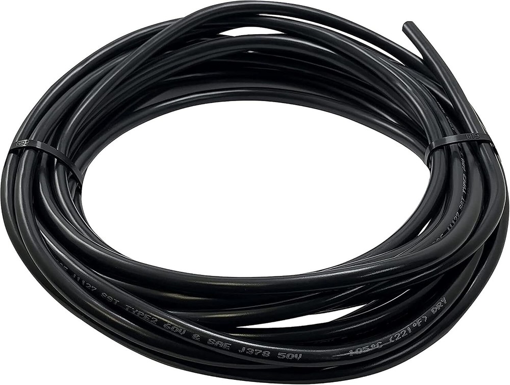 Deka Automotive Battery Cable Black 1 AWG Gauge Negative Wire – 25 FT