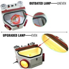 Compact Twin Pen Sandblaster 2 Tank Style Modern Metal Structure LED Integrated