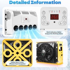 12V 11000 BTU Truck Air Conditioner Split AC For Semi Trucks Bus RV Caravan US