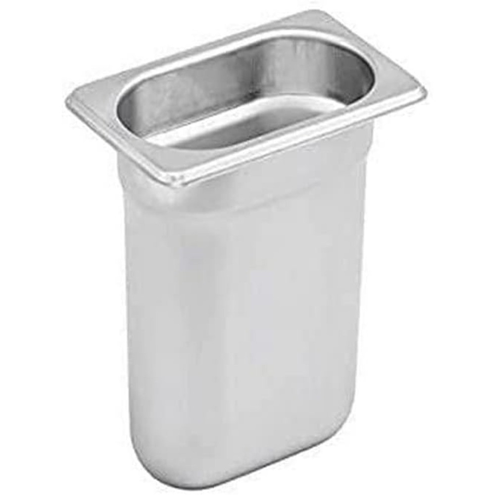 Commercial Grade 1/9 Size 6 Deep Food Pan Anti-Jam 22 Gauge Metal Steam Table
