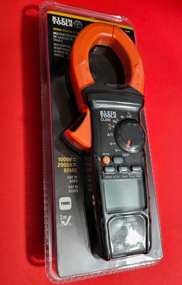 Klein Tools CL900 AC Auto-Ranging TRMS Digital Clamp Meter Low Impedance LoZ