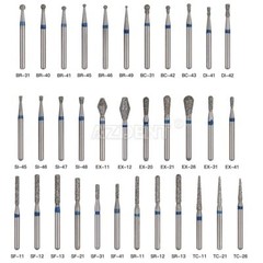 AZDENT Dental Diamond Burs Drills FG Burs for High Speed Handpiece