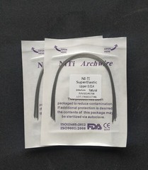 50 Packs Dental Orthodontic Super Elastic NITI Arch Wires Round Natural Form