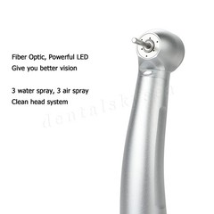 1-10 COXO Dental Fiber Optic LED Turbine Handpiece fit Sirona LED 6H Coupler