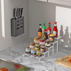6 Pcs Large Acrylic Display Risers (7″ L~8″ L), Sturdy Rectangular Dessert St…