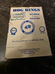(1000) Seymour Hill Pattern H3 Copper Coated Hog Rings 10 Boxes Of 100