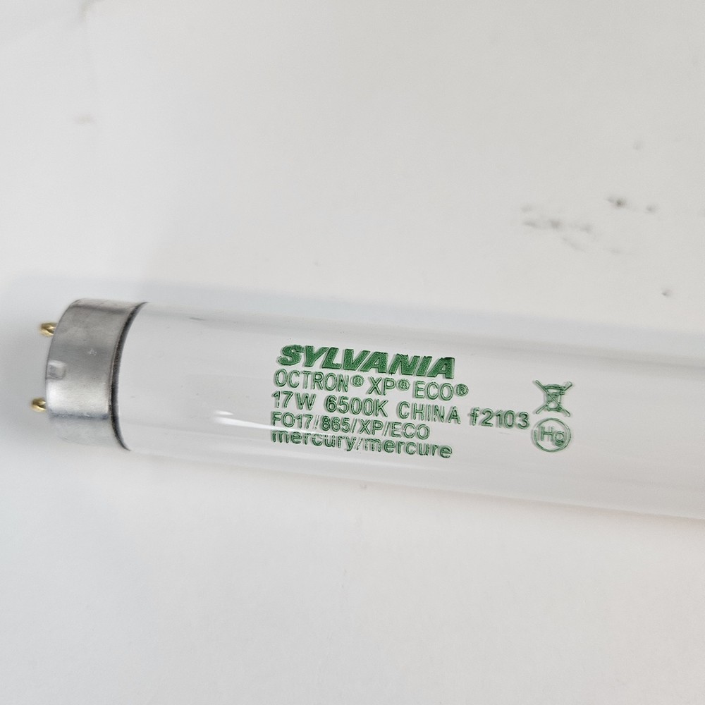 30 Bulbs Sylvania FO17/865/XP/ECO 24″ Straight T8 17W 6500K Medium Bi-Pin G13