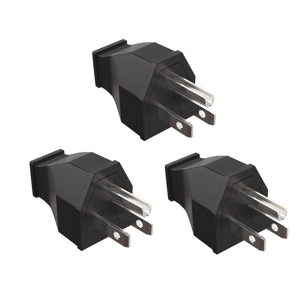 3 Prong Electric Plug Replacement Extension Cord Ends 125V 15A 2Pole 3Wire Ma…