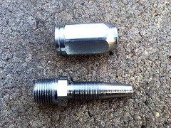 Gates 1/4″Reusable Coupler Hydraulic Fittings Solid for 1-Wire Hose