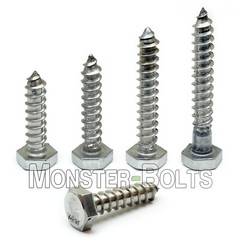 1/4″ Stainless Steel Hex Lag Screws / Lag Bolts, 18-8 (A2) (aka Coach Screw)