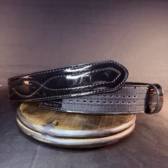 Dutyman Duty Belt Size 36″-38″ Black High Gloss Leather 5031 Width 2.25″