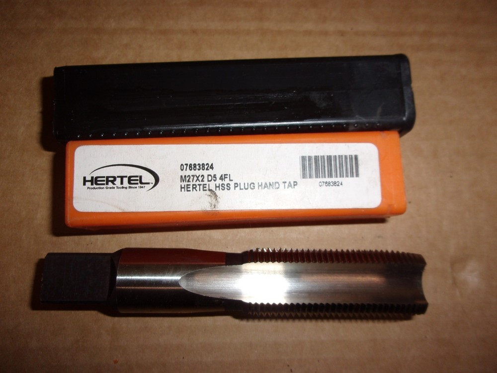 Hertel M27x2 D5 Thread Tap Right Hand Plug Chamfer NEW
