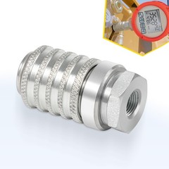 PD222 Series PD Steel Test Port and Diagnostic Equipment Quick Coupler 1/8″-27