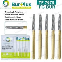 WAVE Dental Carbide Burs Trimming Finishing Burs Gold Plated TF 7004 7406 7902