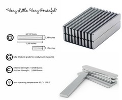 10 25 50 N52 Strong Neodymium Magnets Rare Earth Lifting Magnets 60x10x3mm