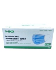G-Box Disposable Protection Mask (Blue) (50 pcs/bx). (5 boxes per order) New 