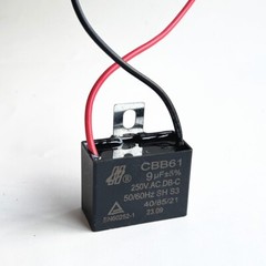 CBB61 9mfd 9uF 250V VAC 50/60Hz MOTOR START Ceiling Fan Capacitor US STOCK