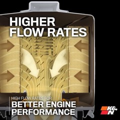 K&N Premium Oil Filter: 20,000 Mile Engine Protection with Wrench Off Nut: Compa