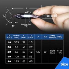 Center Drill Bit Set, TiAlN Coated Cobalt M35 HSS Centering Drill Bit