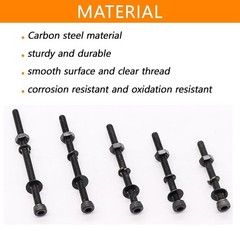 461 Pieces M3 x 30mm /35mm /40mm /45mm /50mm Socket Head Screws M3 Long Screw…