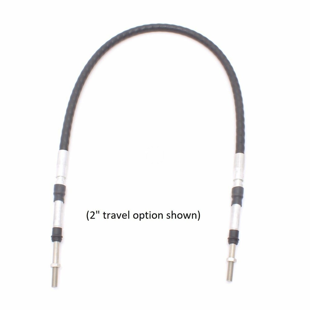 8 Series Push-Pull Cable, Clamp Hubs, 3/8-24 Rods, (choose travel option)