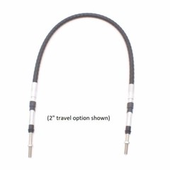 8 Series Push-Pull Cable, Clamp Hubs, 3/8-24 Rods, (choose travel option)