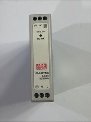 Mean Well MDR-10-5 Power Supply, Input: 100-240VAC 0.33A, Output: 5VDC 2A