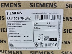 Siemens 5SJ4205-7HG42 Circuit Breaker 0.5A Amp 2-Pole Type NSJ 277V/480Y New