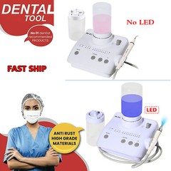 Ultrasonic Piezo Dental Scaler Handpiece 2*Bottle LED/NO-LED Fit EMS Cavitron