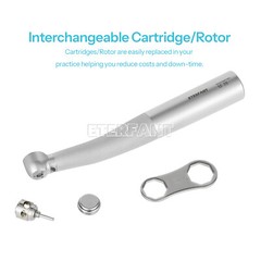 ETERFANT Dental LED Light High Speed Turbine Handpiece 3 Water Spray Push Button