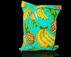 Poly Mailers 10×13 Tropical Theme Teal Pineapple Banana Shipping Mailing AQUA