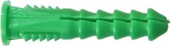 Ribbed Green Plastic Anchors #10-#12-#14 x 1.5″ With or Without #10x 1″ Screws