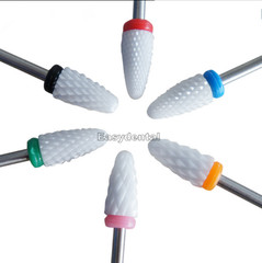 Dental 2.35mm Lab Zirconia Ceramic Burs Drills for Micro Motor Polisher HP Shank