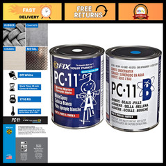 Two-Part Marine Epoxy Adhesive Paste, Off White, 8 lb, Waterproof, Strong Bond