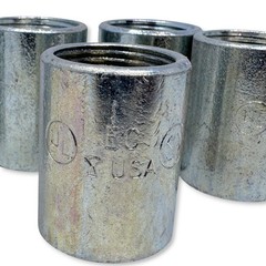 Lot of 5 Rigid Conduit Couplings 3/4″ Galvanized Steel Threaded – EC USA UL CSA