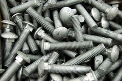 250 5/16-18 X 3-1/2 Galvanized Carriage Bolts With Nuts & Flat Washers