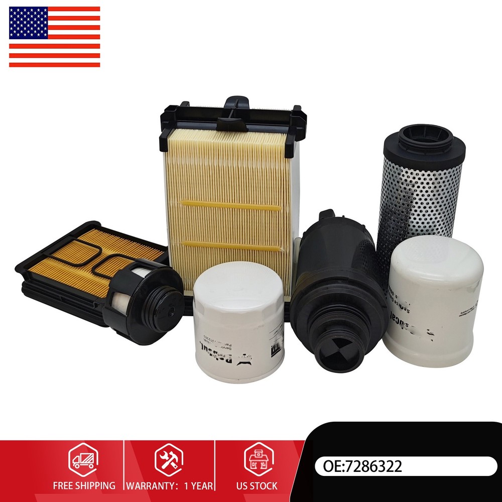 Filter Kit for Bobcat S450 S510 S530 S550 S570 T450 T550 T590 T595 T630 7286322