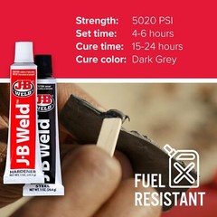 J B Weld Original Cold Weld 2 oz Epoxy Adhesive 2 Pack Dark Grey Repairs