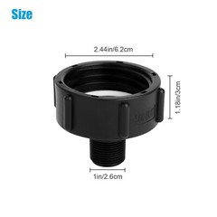 2x IBC Tote Water Tank Adapter 2″ for Garden Hose Drain Plug Connector Easy Use