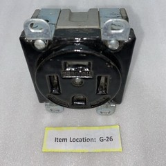 HUBBELL RECEPTACLE 60A 125/250V 3Pole 4 Wire PORCELAIN