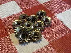 10-32 Hex Nuts with Star Washers 10 For $0.99