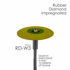 Dental Lab Rubber Diamond Wheels Extra-Fine Medium Coarse for zirconia porcelain