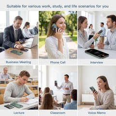 AI Voice Recorder (64GB) –Real-Time Transcription & Summarization | 152 Language