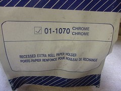 NEW Industrial Commercial Toilet Paper Holder, Chrom 01-1070 *FREE SHIPPING*